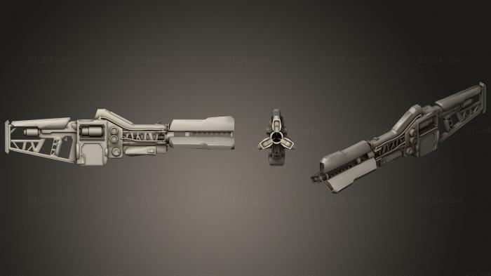 Оружие (Ионная пушка, WPN_0229) 3D модель для ЧПУ станка